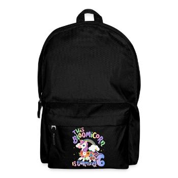 Bloomicorn Is Turning 6 Einhorn 6. Geburtstag - Rucksack - Schwarz - Vorne