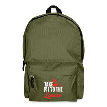 Take me to the Lobster - Backpack - olive green - Front