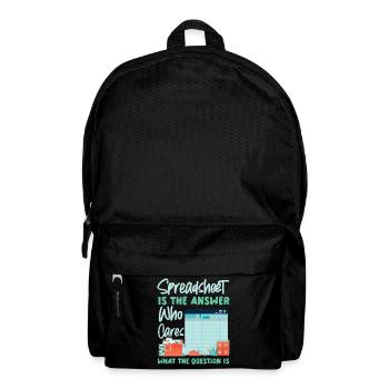 Accountant Bookkeeper Accounting - Backpack - black - Front