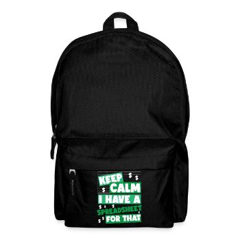 Accountant Bookkeeper Accounting - Backpack - black - Front