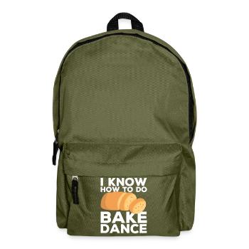 Funny bread baker - Backpack - olive green - Front