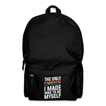 LGBT Human Human Rainbow Gift Idea - Backpack - black - Front