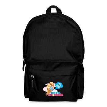 Eiscreme logo Sommer Softeis Geschenkidee - Rucksack - Schwarz - Vorne