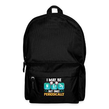 Nerd periodic table - Backpack - black - Front