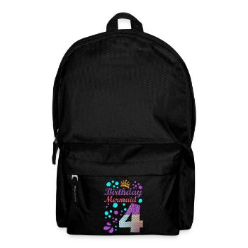 Birthday Mermaid 4 Shell Summer Vibe 4 - Backpack - black - Front