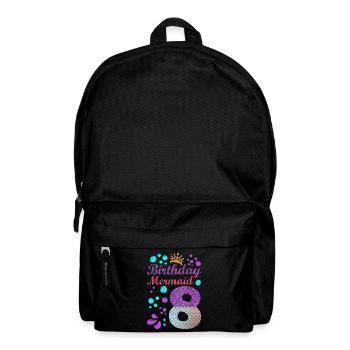 Birthday Mermaid 8 Shell Summer Vibe 8. - Backpack - black - Front