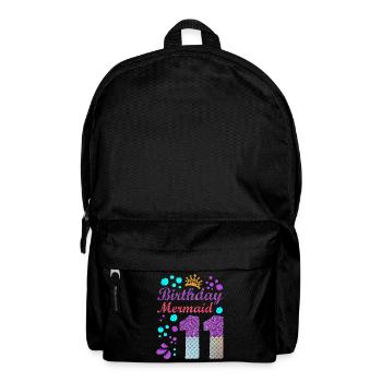 Birthday Mermaid 11 Shell Summer Vibe 11 - Backpack - black - Front