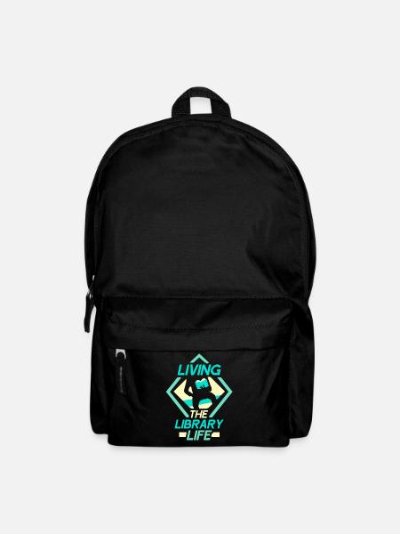 Das Leben In Der Bibliothek Bücher Bibliothekar - Rucksack - Schwarz