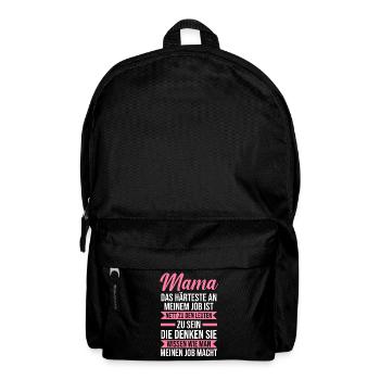 Mutter Mama - Rucksack - Schwarz - Vorne