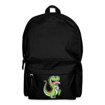 Dinosaur with Baby Dinosaur Egg - Backpack - black - Front