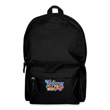 Groovy stepmother garden plant flowers - Backpack - black - Front