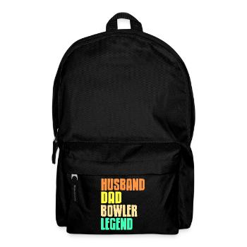 Husband Dad Bowler Legend - Rucksack - Schwarz - Vorne