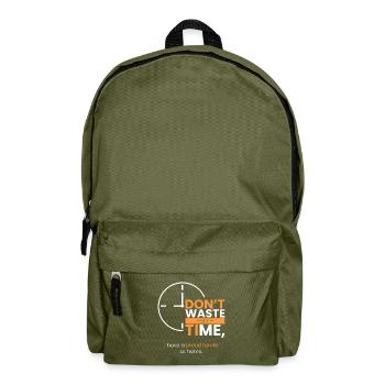 The family comes first! - Backpack - olive green - Front