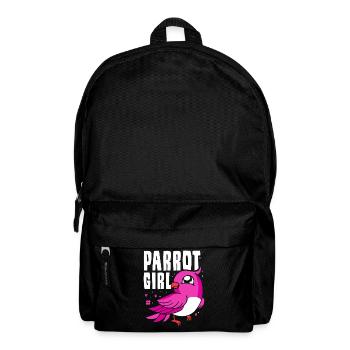 Parrot Girl Parrot Pet Cute Animal - Backpack - black - Front