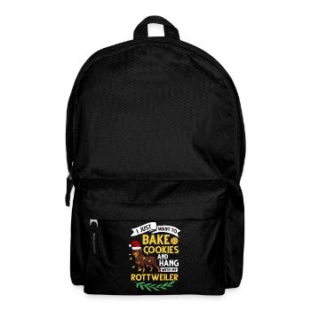 Rottweiler Dog Puppy Owner Owner Christmas - Backpack - black - Front