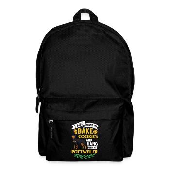 Rottweiler Dog Puppy Owner Owner Christmas - Backpack - black - Front
