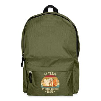 Funny bread baker - Backpack - olive green - Front