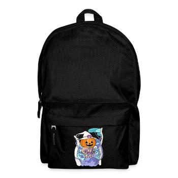 Halloween Creepy Kawaii Kürbis Pastel Gothic - Rucksack - Schwarz - Vorne