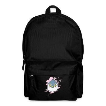 Pinguin im japanischen Kawaii Stil Tier - Rucksack - Schwarz - Vorne