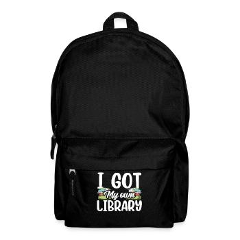 Ich Habe Meine Eigene Bibliothek Bibliothekar - Rucksack - Schwarz - Vorne