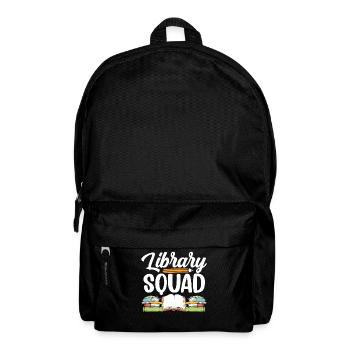 Bibliothek Team Bibliothekar Bücher Liebhaber - Rucksack - Schwarz - Vorne