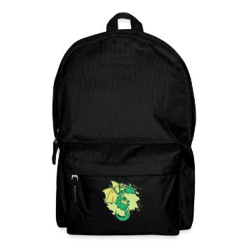 Dragon cool avec cornes drôle d’animal - Sac à dos - noir - Devant