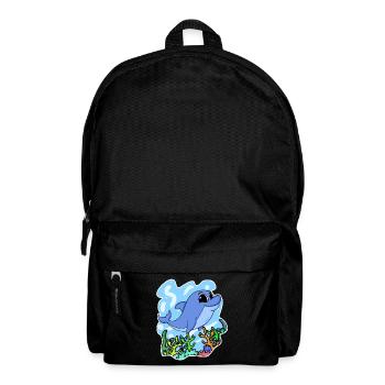 Dolphin - mammal marine animal nature conservation environment - Backpack - black - Front