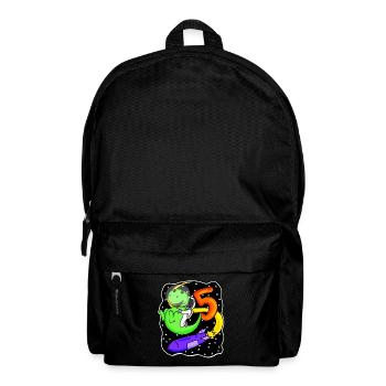 Boy 5 years old - 5th birthday gift - Backpack - black - Front