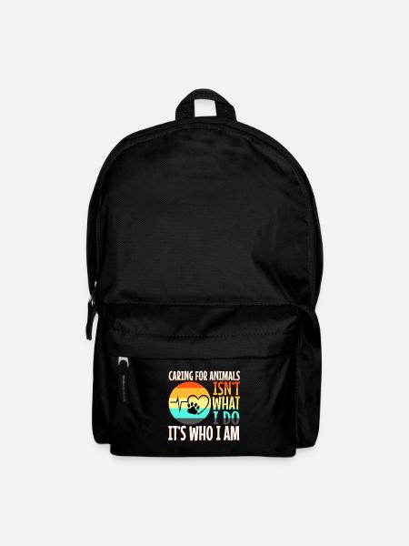 Caring for animals isn't what i do it's who i am - Rucksack - Schwarz