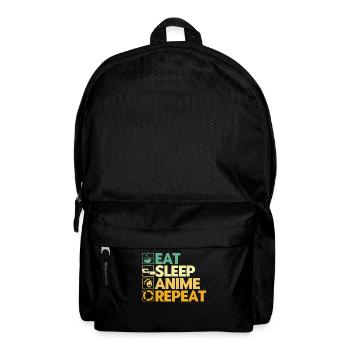 Eat Sleep Anime Repeat - Backpack - black - Front