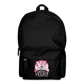 Au moins, c’est finalement sarcastique vendredi - Sac à dos - noir - Devant