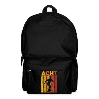 Achter Geburtstag 8 Jahre Junge Fußball - Rucksack - Schwarz - Vorne