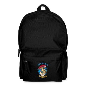 Decrime Nature Squelette de champignon magique coloré - Sac à dos - noir - Devant