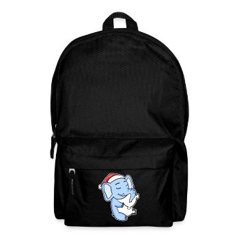 Elephant Christmas Sleep Sleep Sleep Sleep - Backpack - black - Front