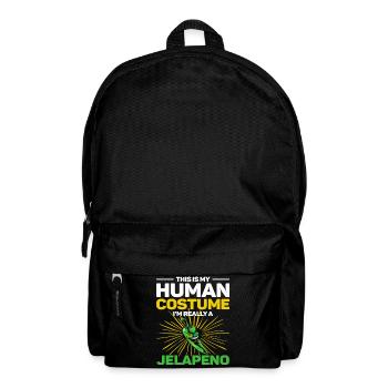 C’est mon costume humain, je suis vraiment un jalapeno - Sac à dos - noir - Devant