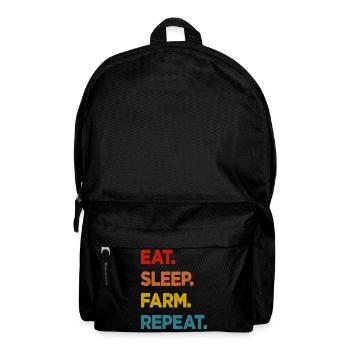 Eat Sleep Farm Repeat - Backpack - black - Front