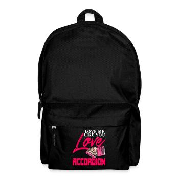Aime-moi comme tu aimes l’accordéon - Sac à dos - noir - Devant