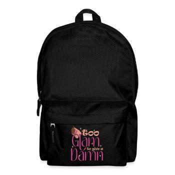 Too Glam To Give A Damn Nail Designer - Backpack - black - Front