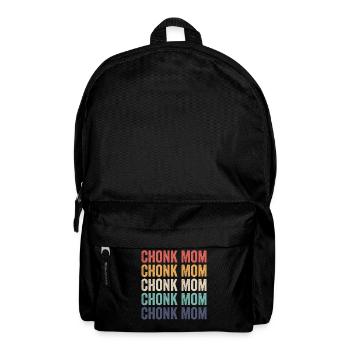 Chonk Meme Cat Chonk Mom - Backpack - black - Front