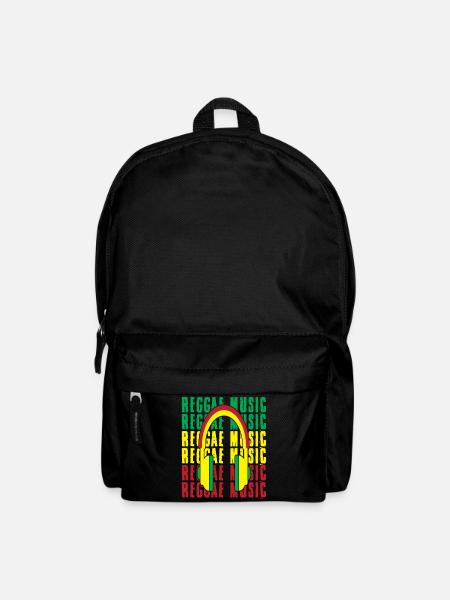 Reggae Music Rastafari Jamaica - Rucksack - Schwarz