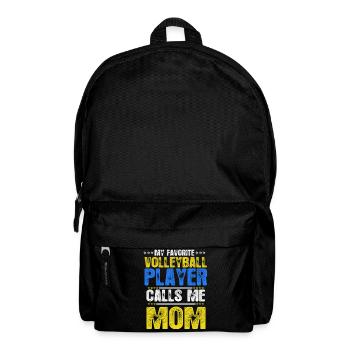 Mon joueur de volleyball préféré m’appelle maman - Sac à dos - noir - Devant
