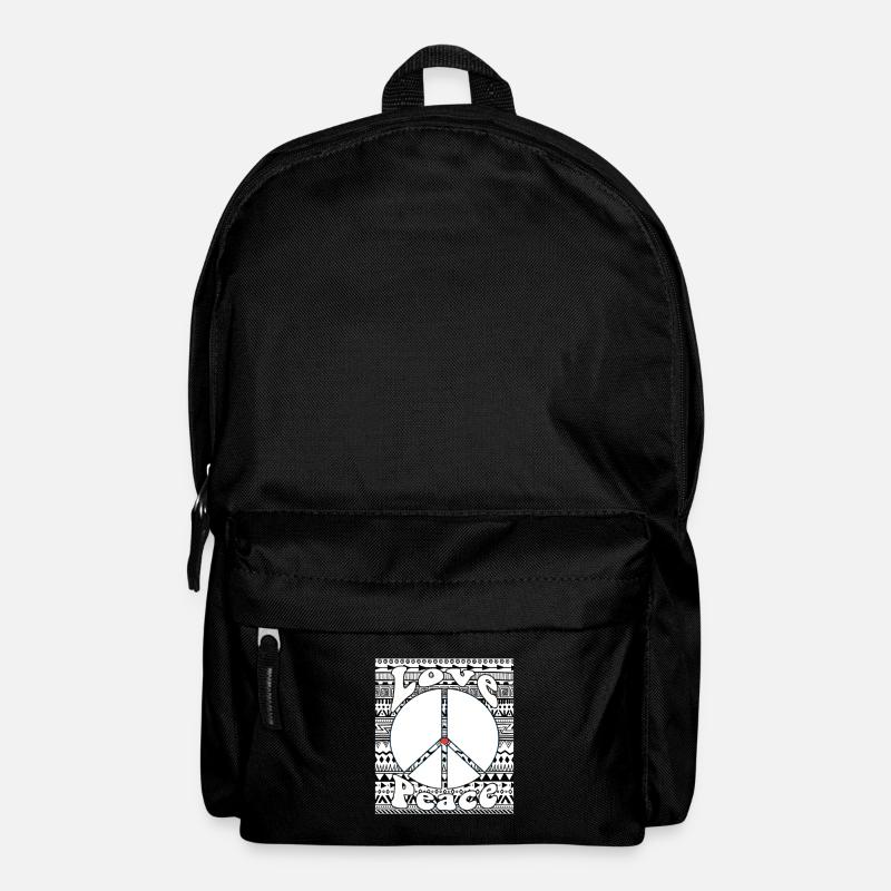 Hippie - Rucksack - Schwarz