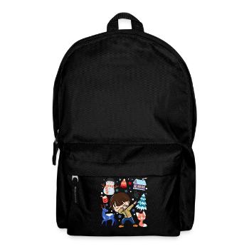 Dabbed Young Snow Deer Winter Temperate - Backpack - black - Front