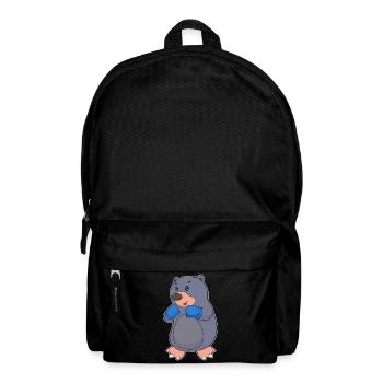 Maulwurf Boxer Boxhandschuhe Boxen - Rucksack - Schwarz - Vorne