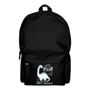 Dinosaur Mama-Mother, Happy Birthday - Backpack - black - Front