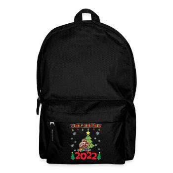Noël en famille 2022 Drôle d’amoureux de Noël assorti - Sac à dos - noir - Devant