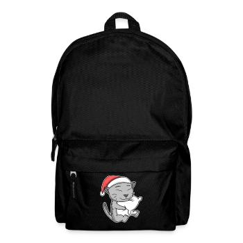 Egyptian Mau Cat Christmas Sleep Tired - Backpack - black - Front