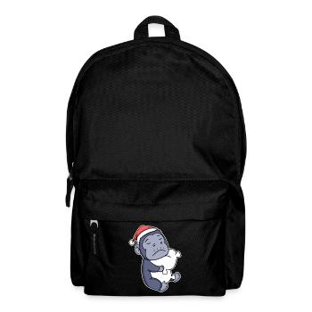 Gorilla Christmas Sleep Sleep Sleep - Backpack - black - Front
