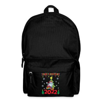 Noël en famille 2022 Drôle d’amoureux de Noël assorti - Sac à dos - noir - Devant
