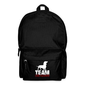 Team Dackel - Rucksack - Schwarz - Vorne